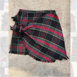 NWT Grace & Lace Mini Plaid Skirt Size Medium